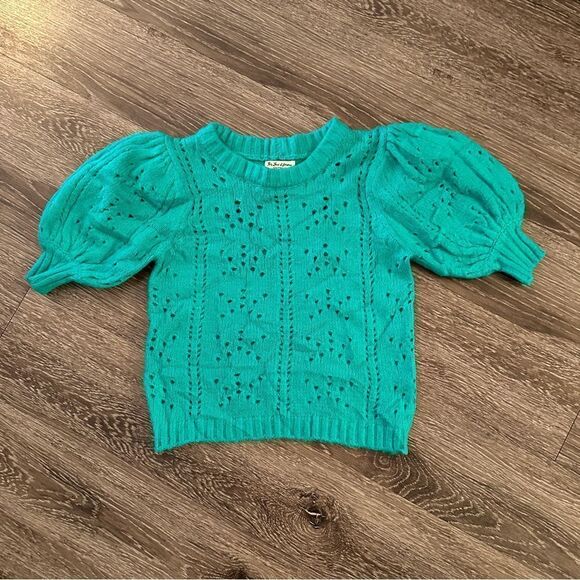 For Love And Lemons Brooke Pointelle Sweater - Picture 1 of 9